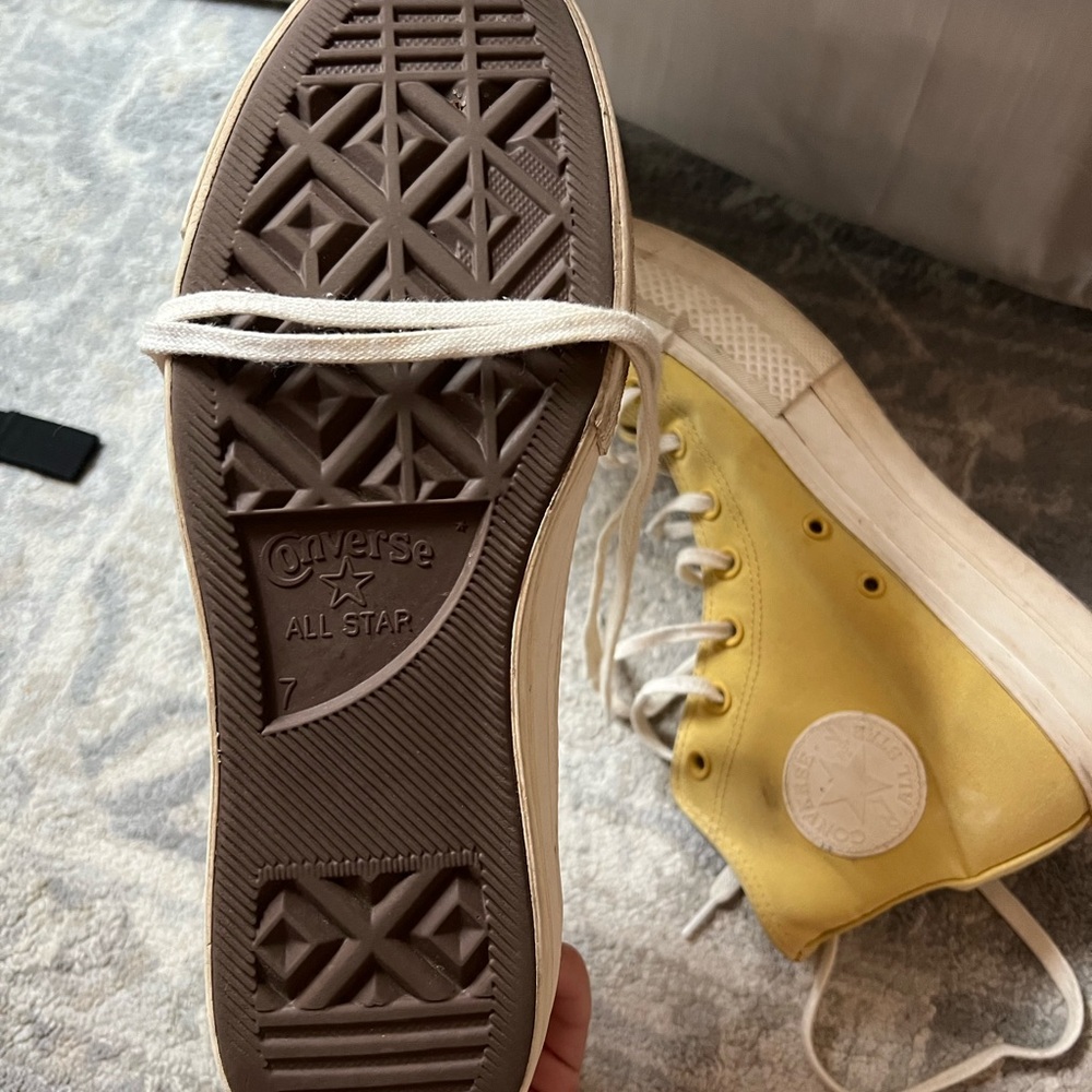 Converse Women's Yellow High-Top Sneakers